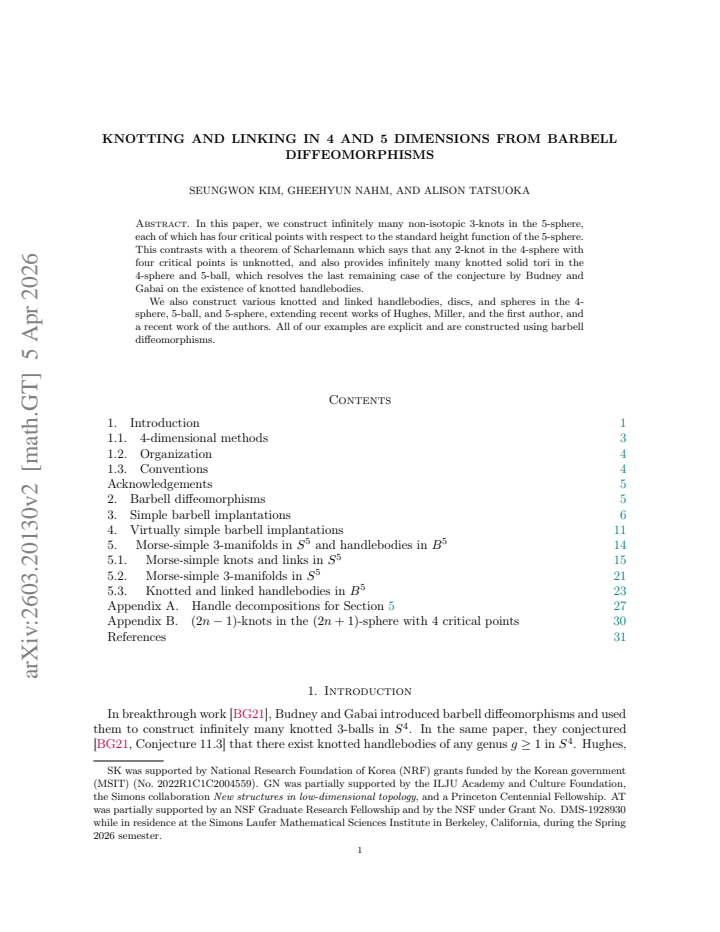 First page