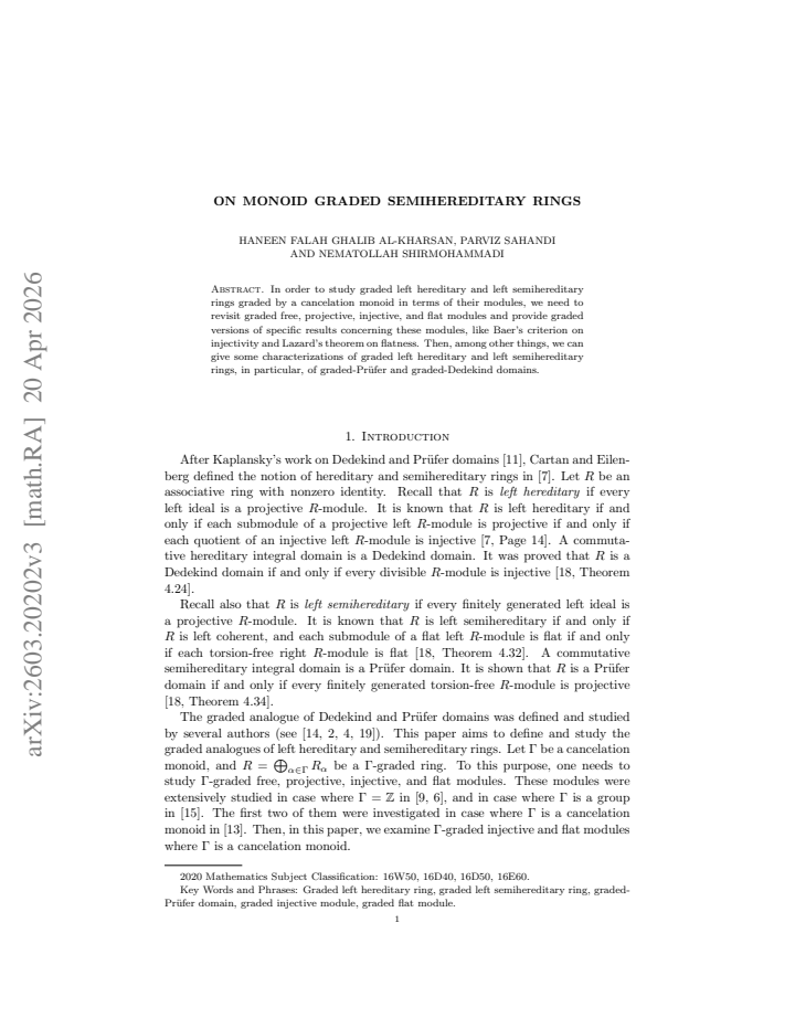 First page