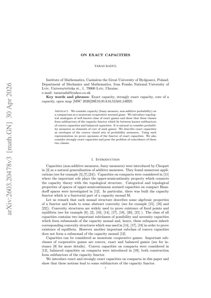 First page