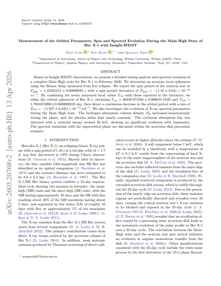 First page