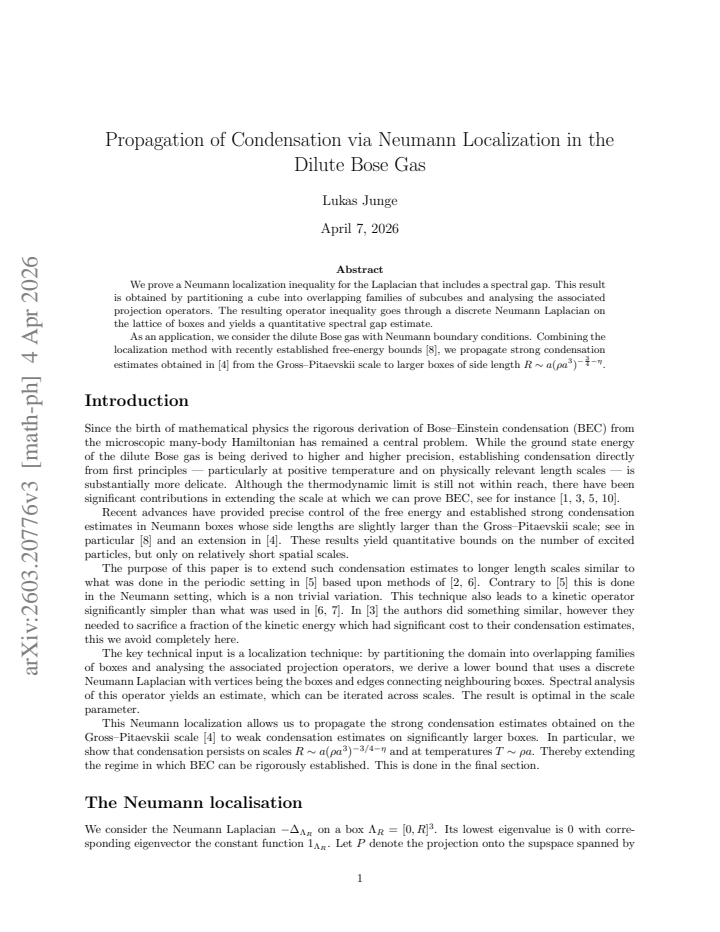First page