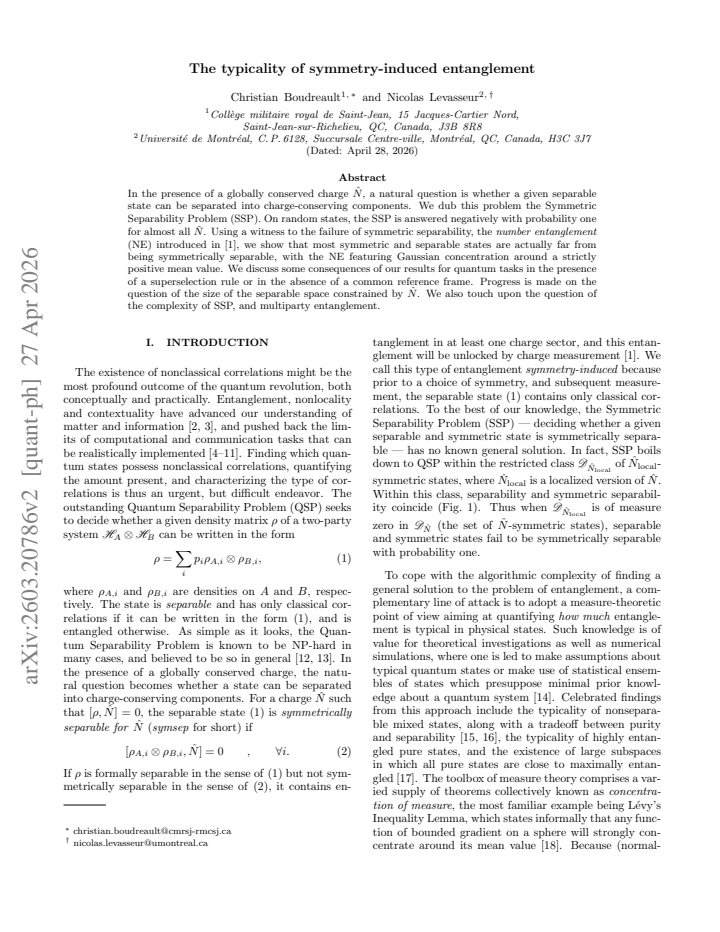 First page