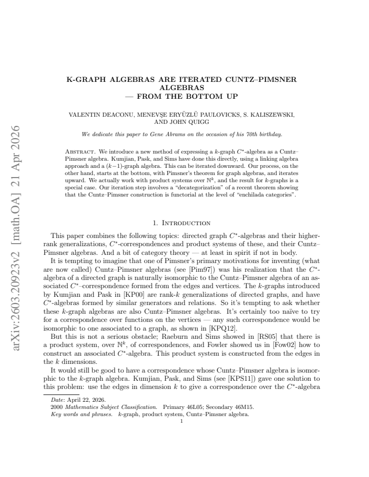 First page