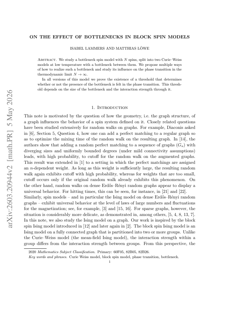 First page