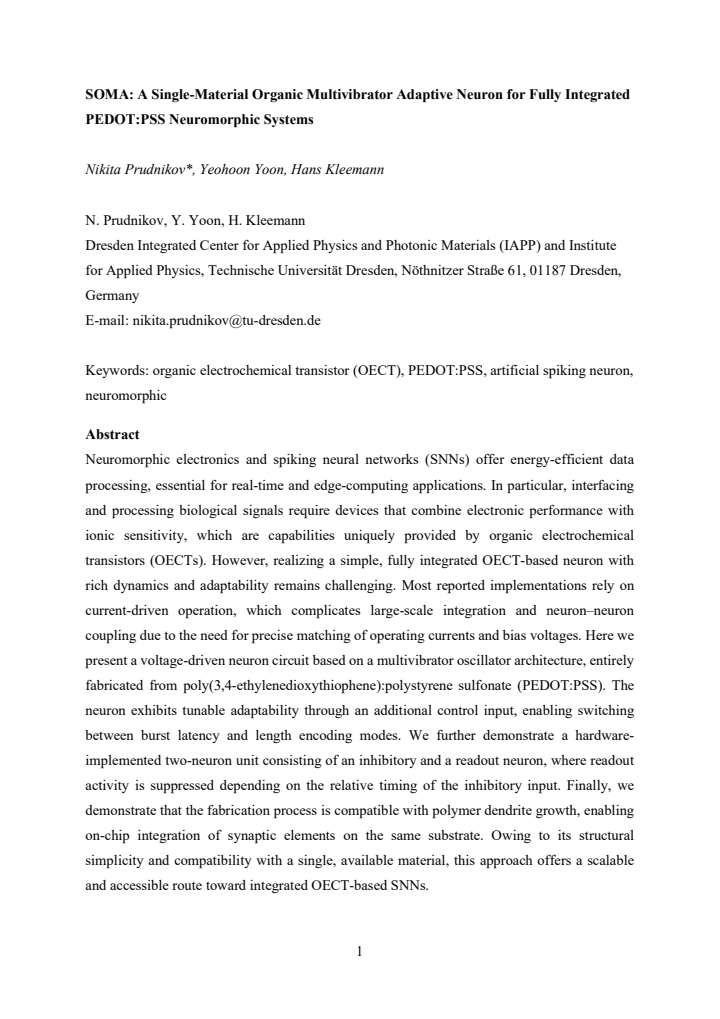 First page