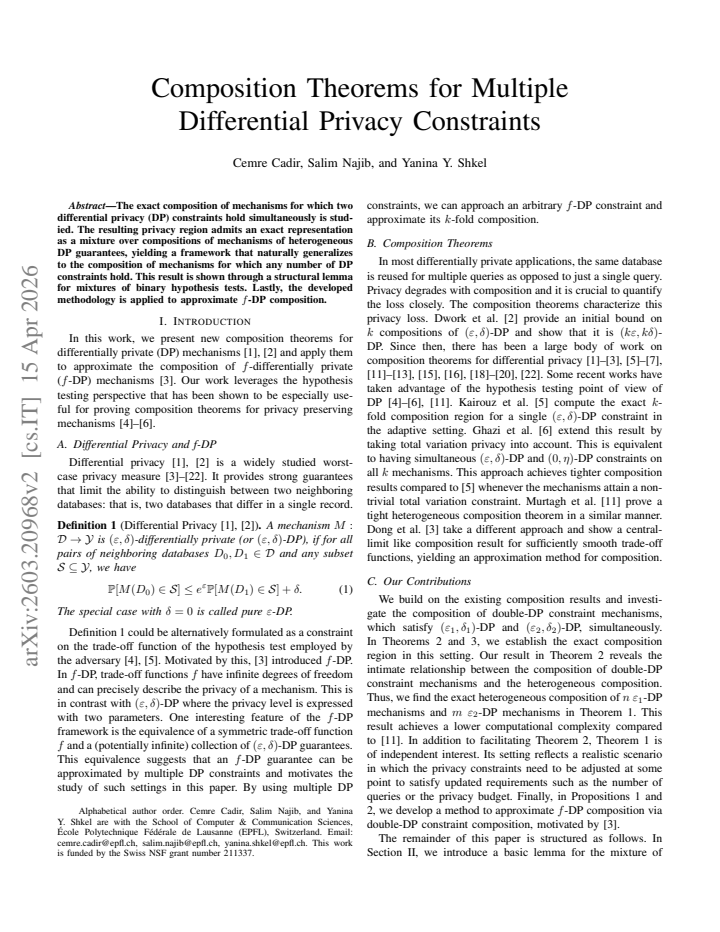 First page
