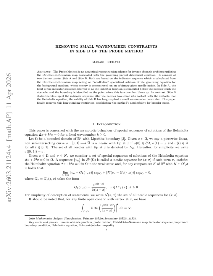 First page