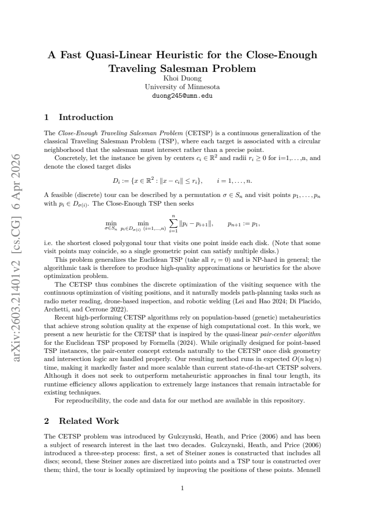 First page