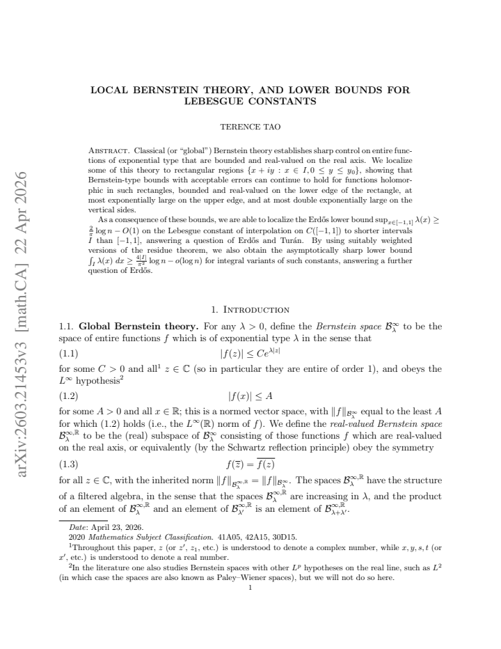 First page