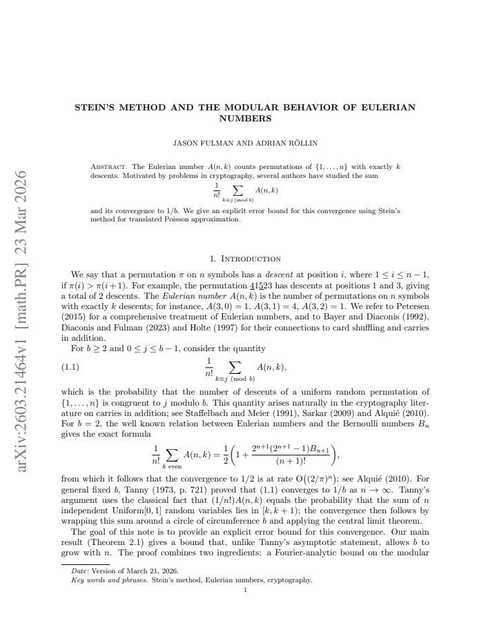 First page
