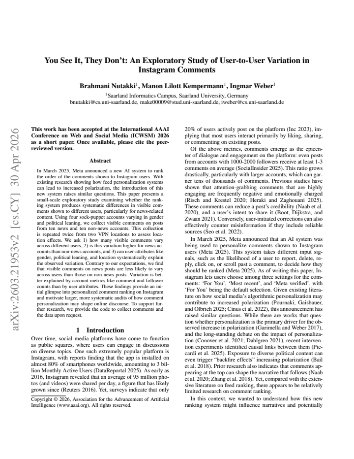 First page