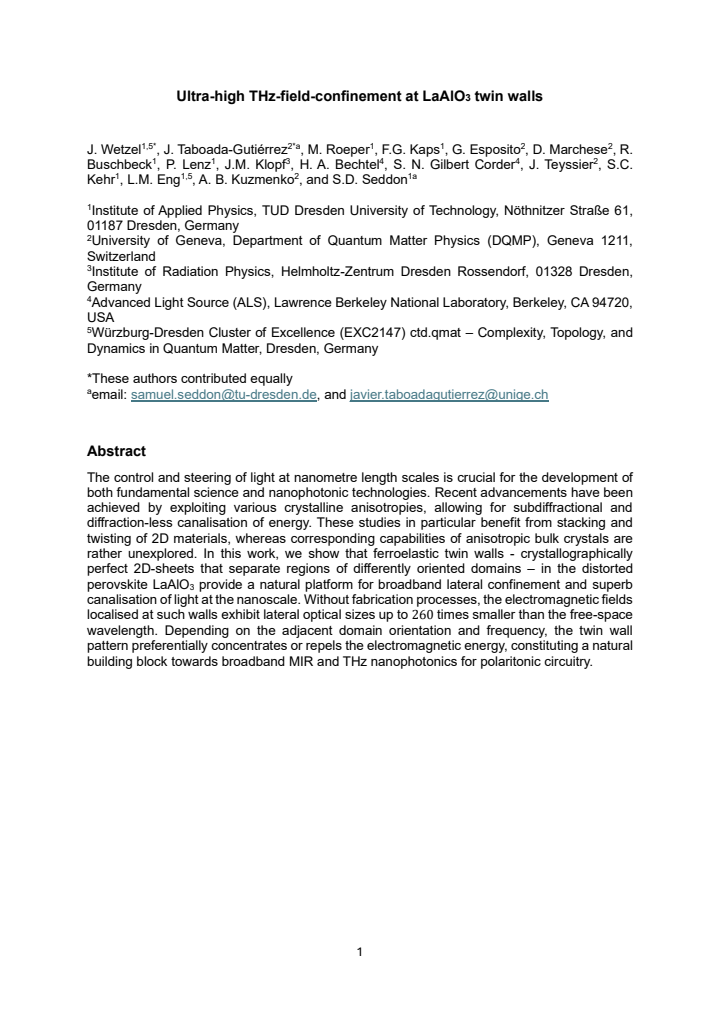 First page