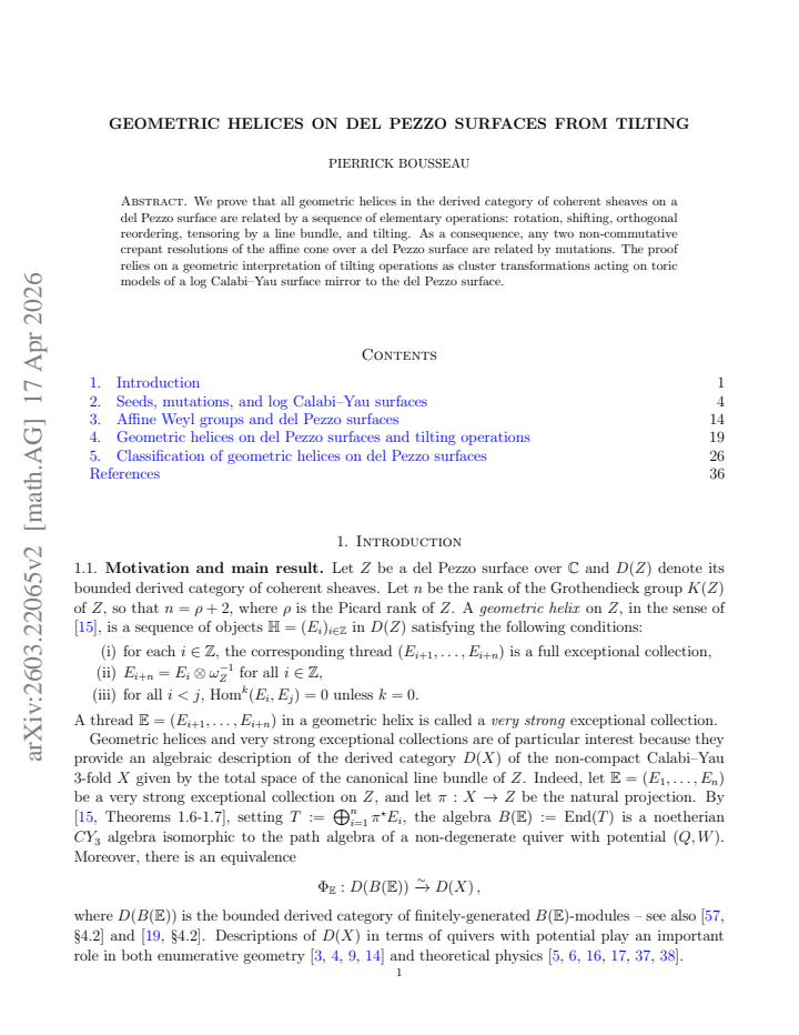 First page