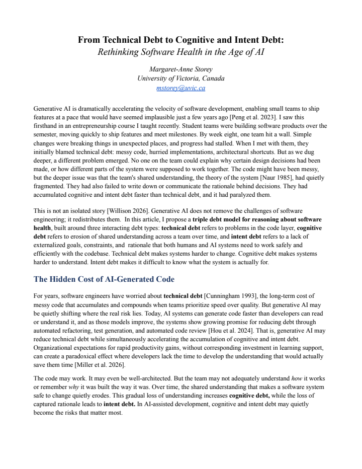 First page