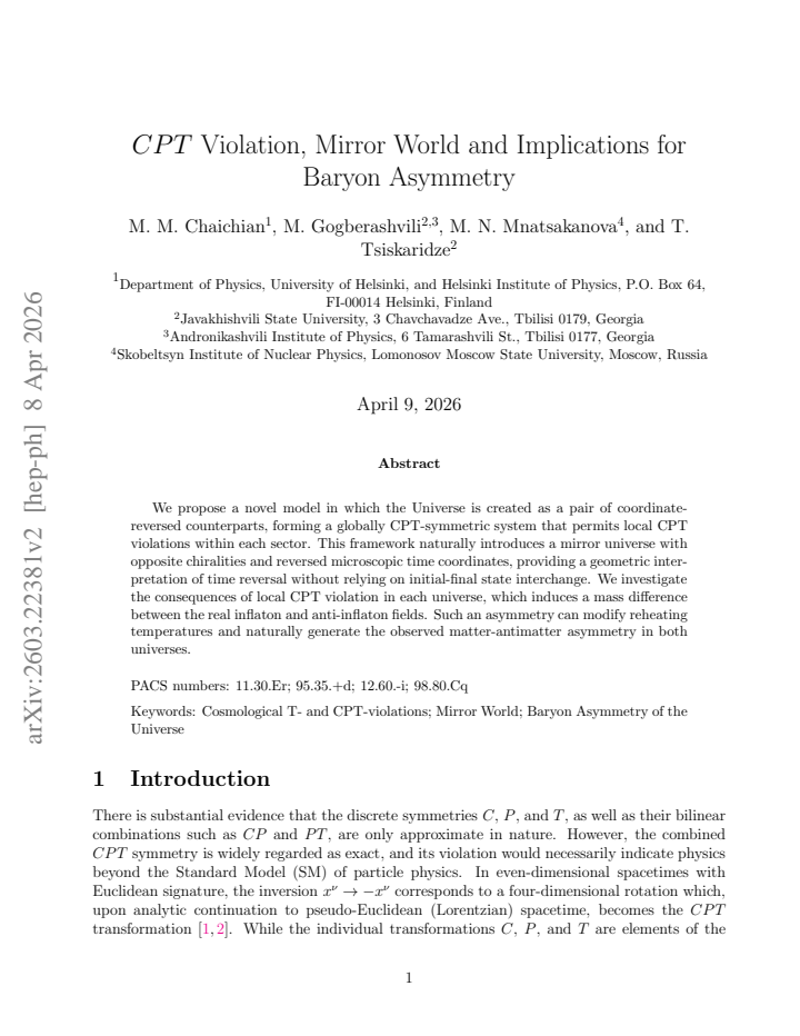 First page