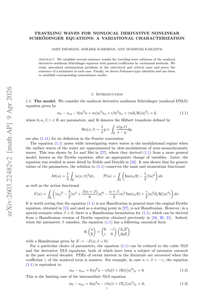 First page