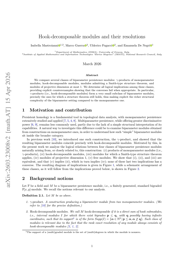 First page