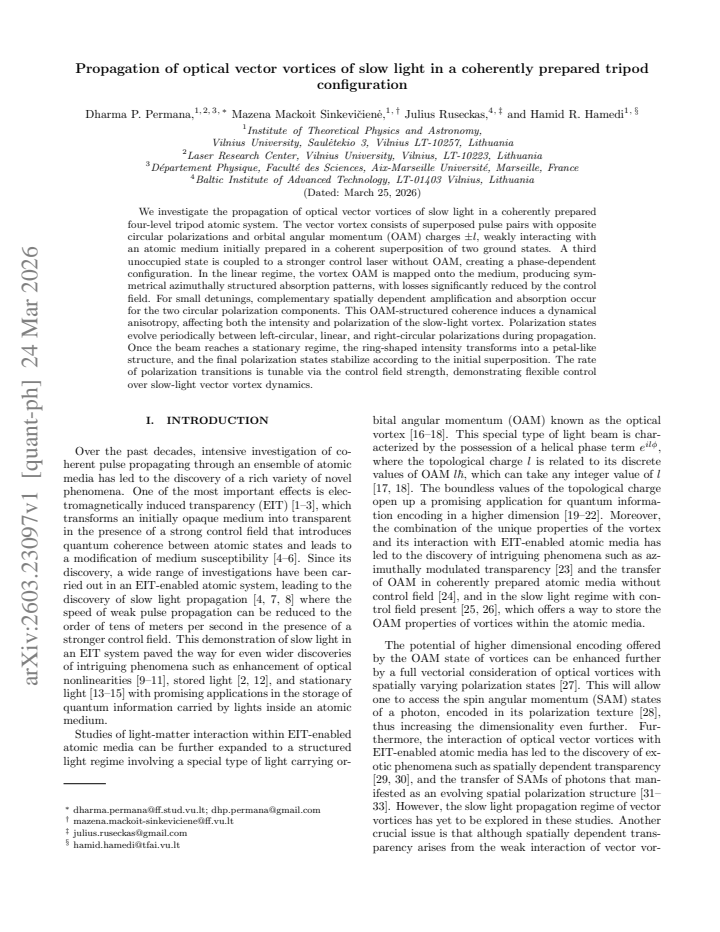 First page