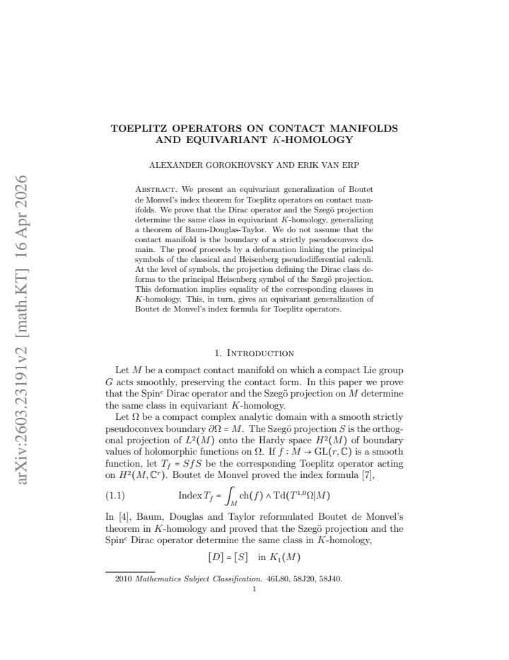 First page