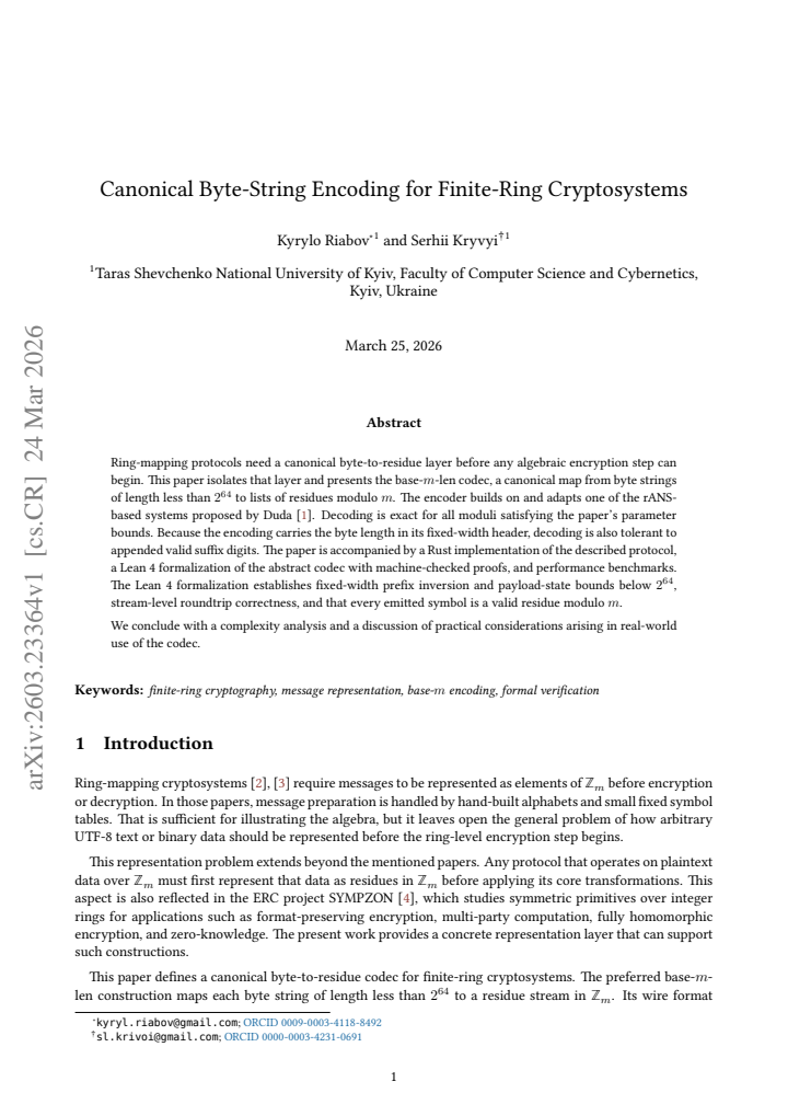 First page