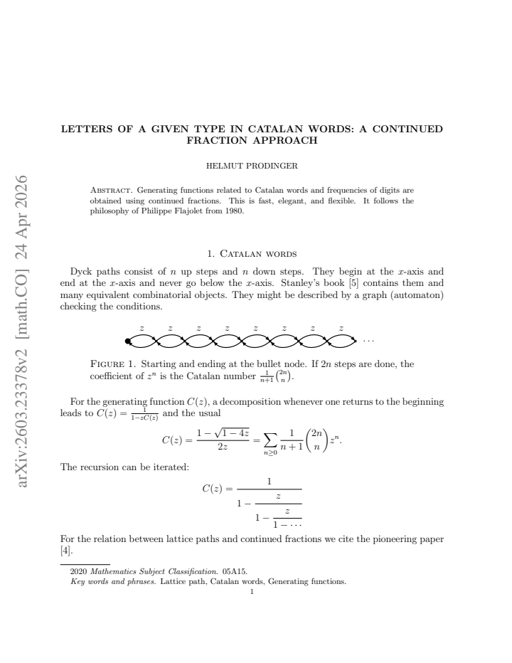 First page