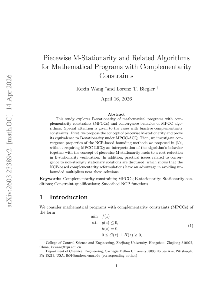 First page