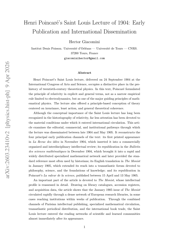 First page