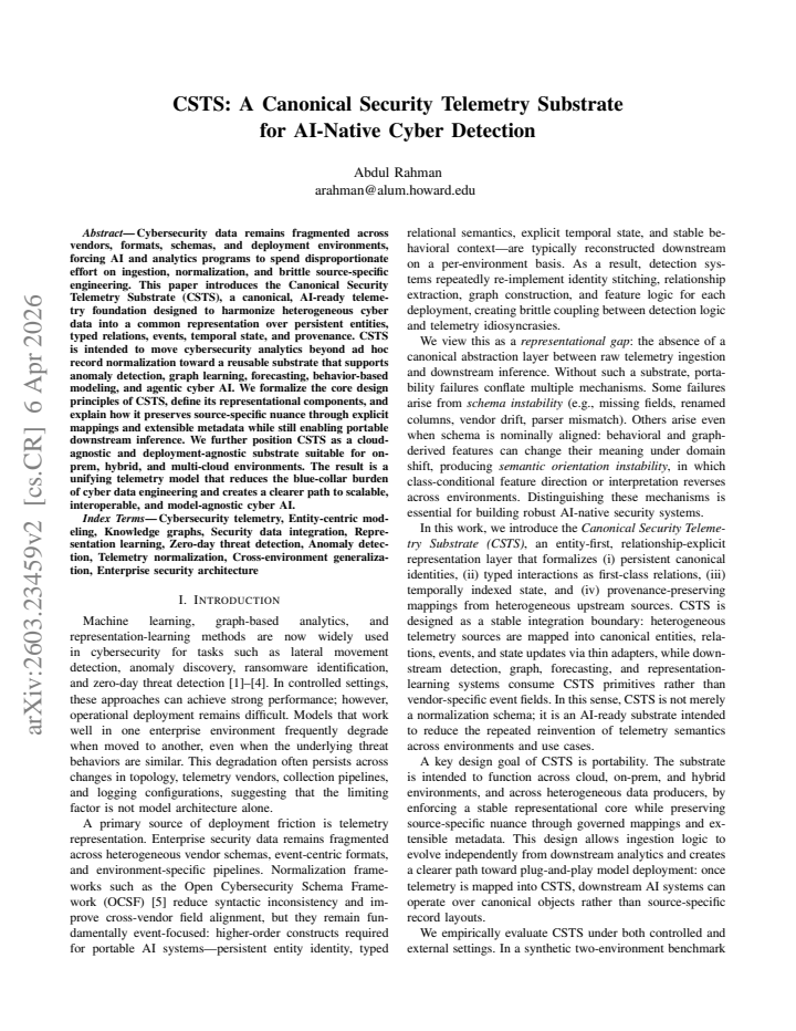 First page