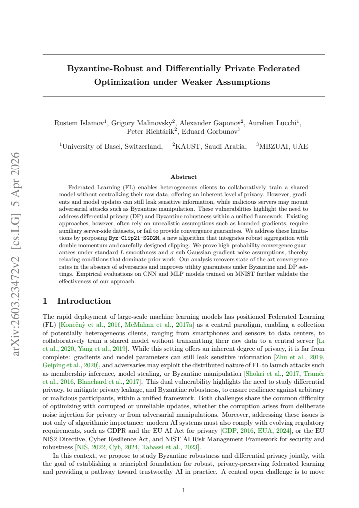 First page