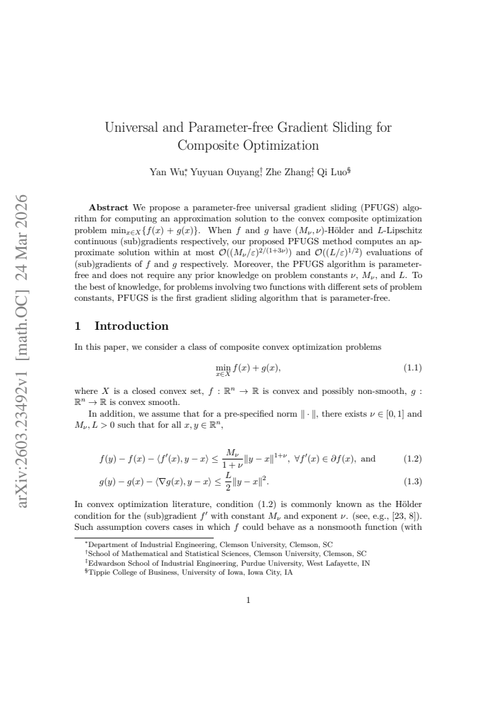 First page