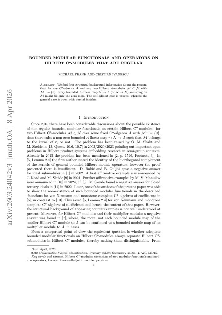 First page
