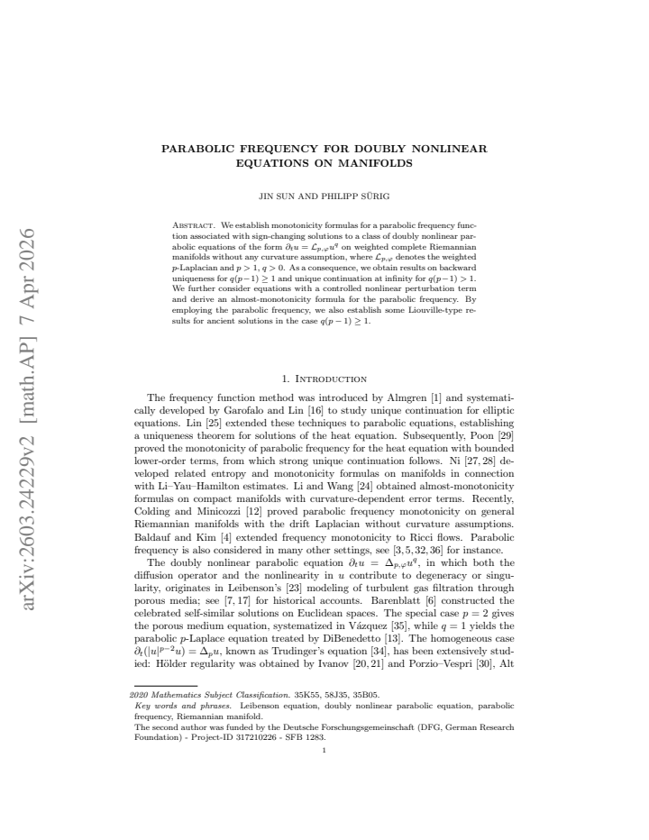 First page