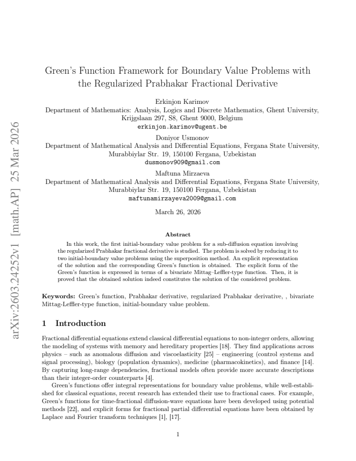 First page