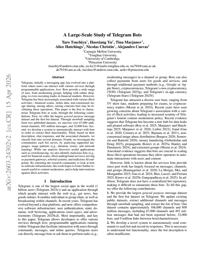 First page