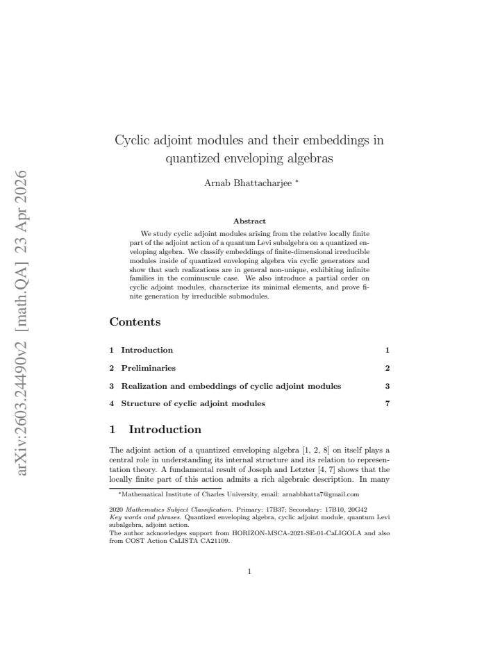 First page