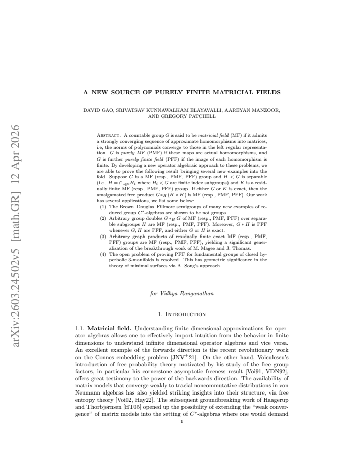 First page