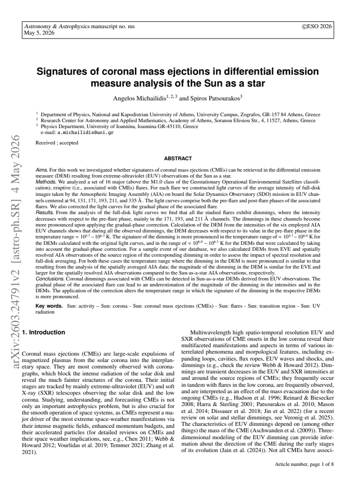 First page