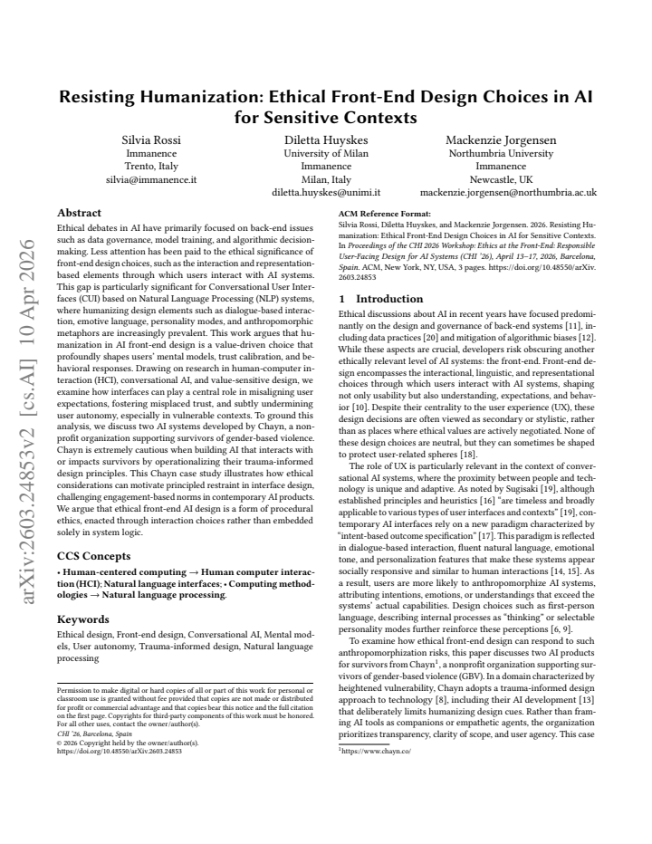 First page
