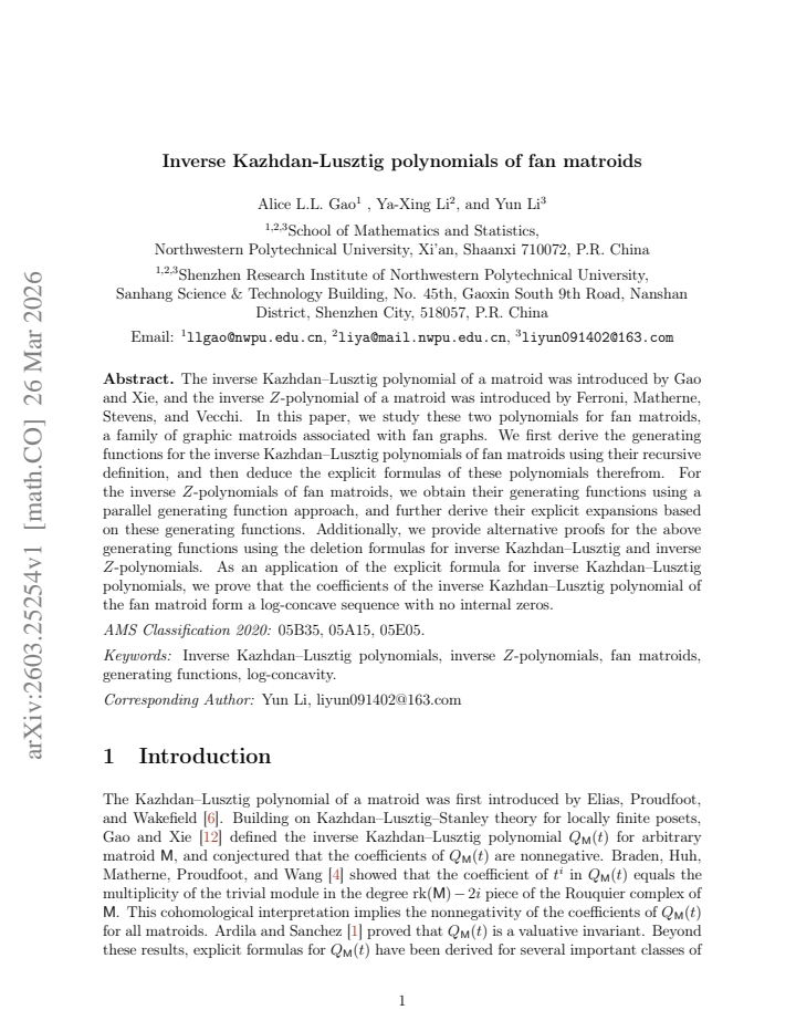 First page