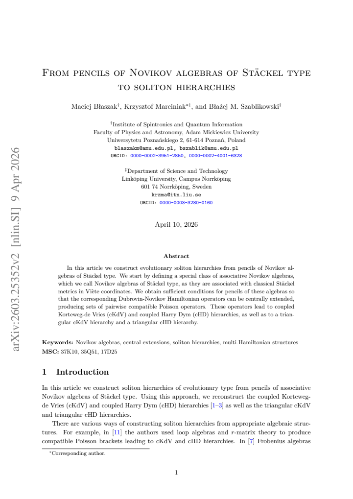 First page