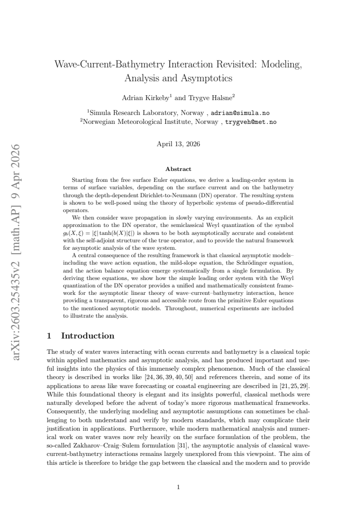 First page
