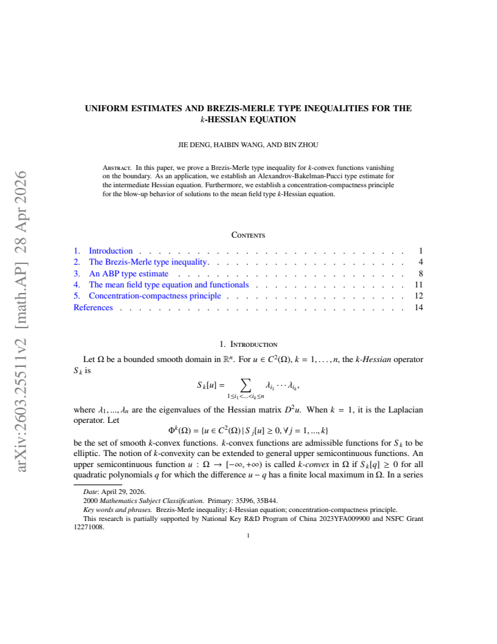 First page