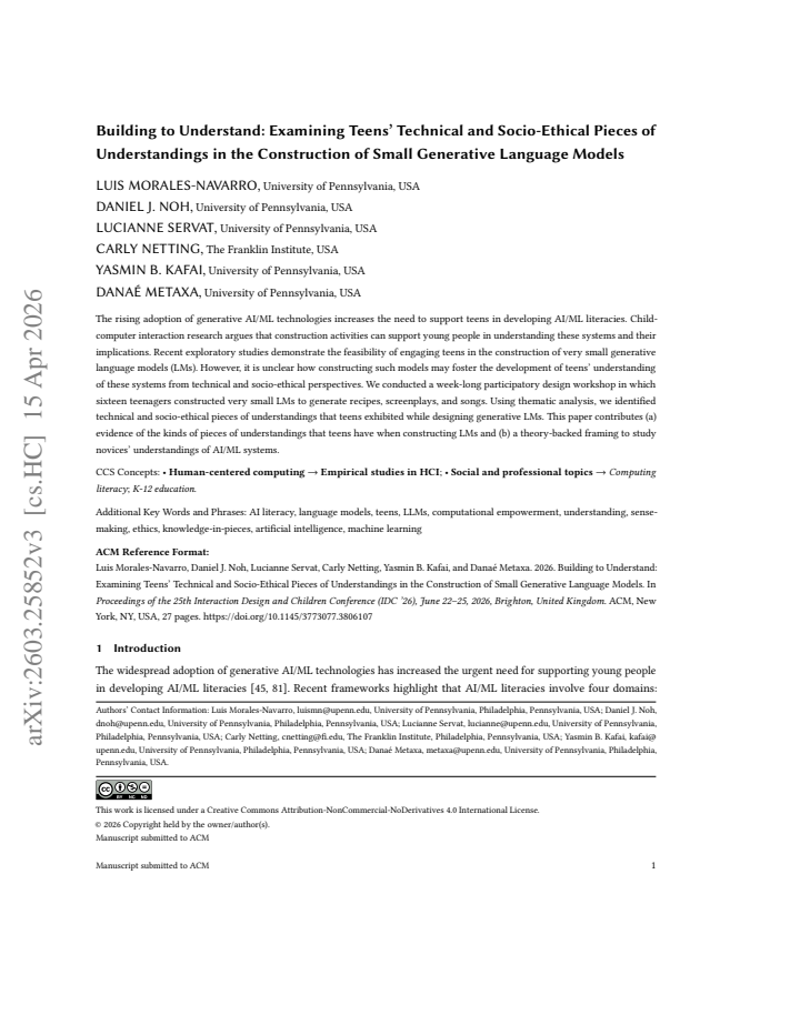 First page