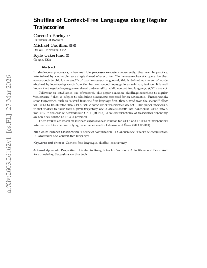 First page