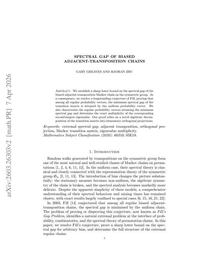 First page