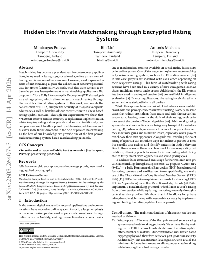 First page