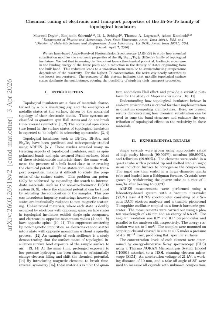 First page