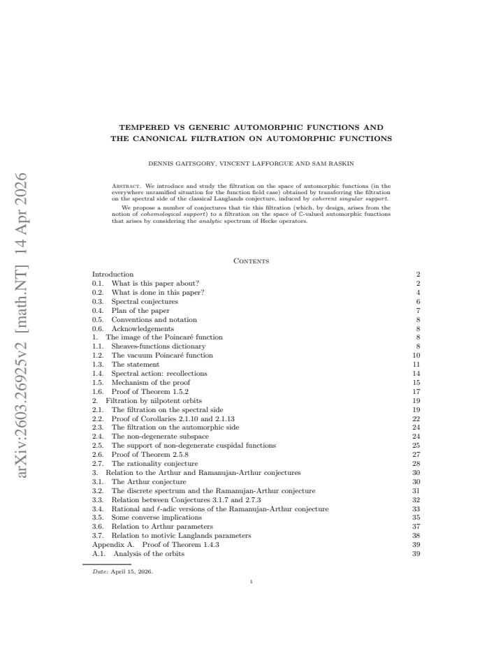First page