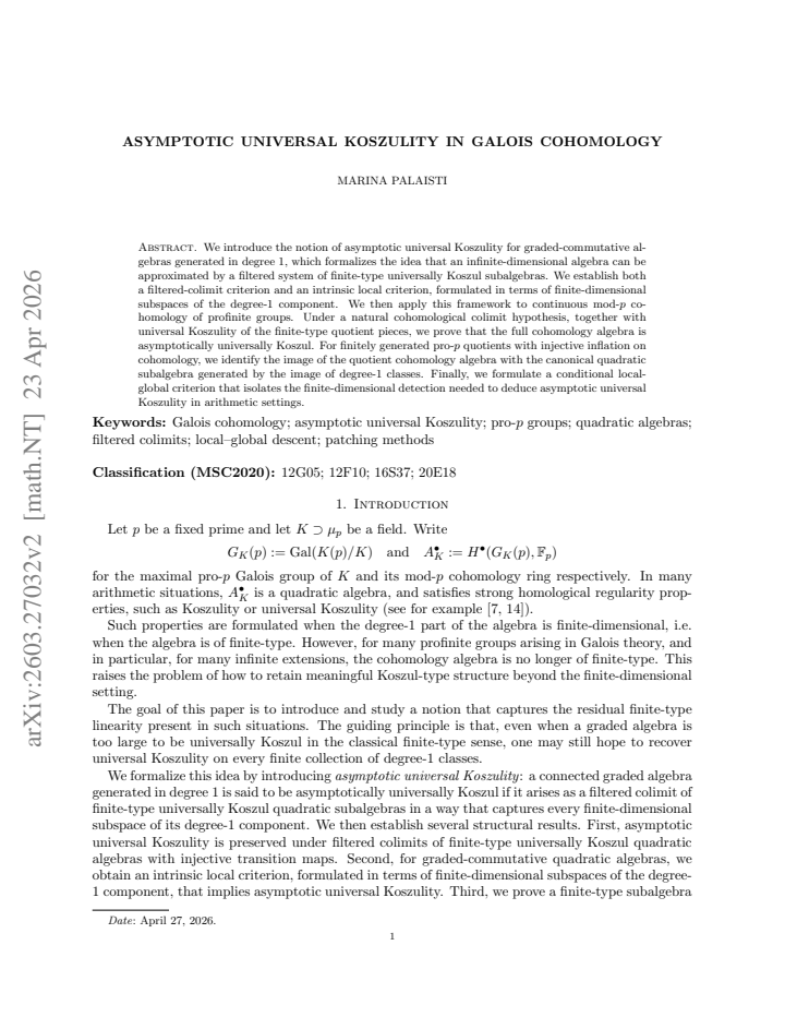 First page