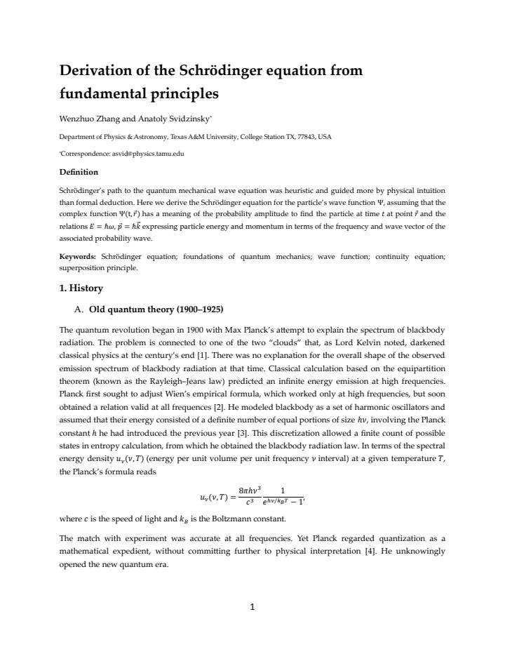 First page